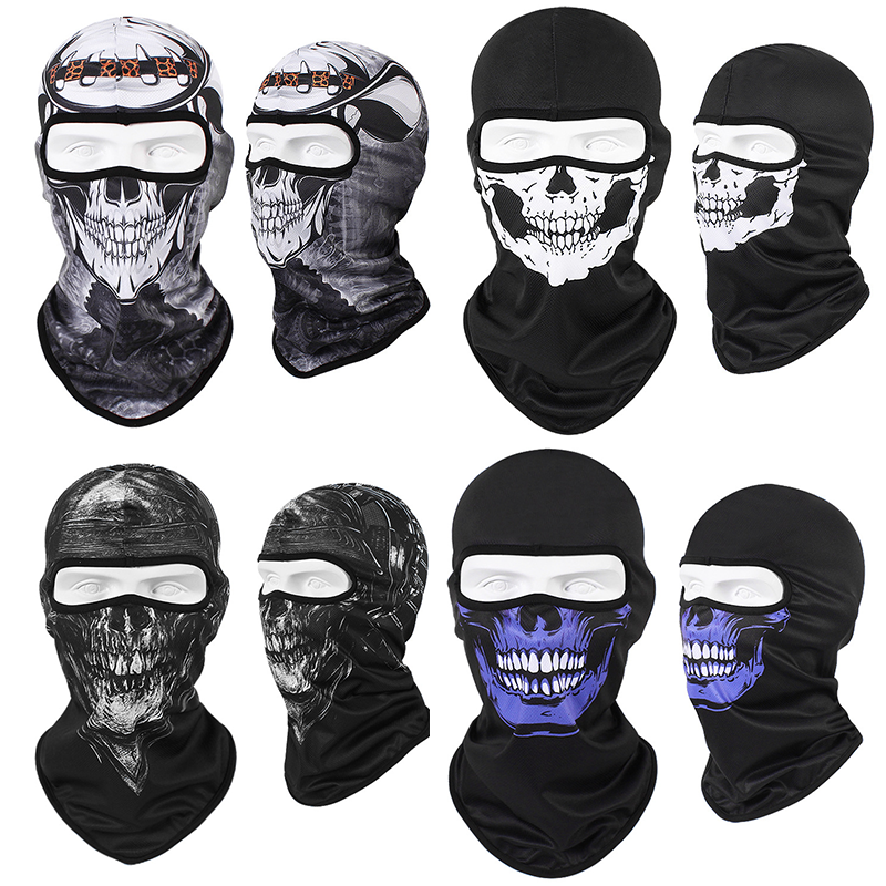 

4Pcs Multifunction Full Face Mask Cycling Fishing Ski Neck Warm Head Scarf Balaclava Sport Skull Bandana Reusable Headgear