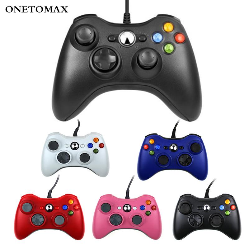 

Wired Gamepad For Xbox 360 Controller Dual Vibration Joystick Microsoft PC Game Windows 7 8 10 Controllers & Joysticks