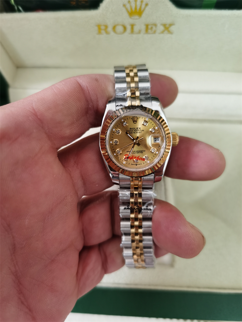 With Original Box Luxury Wristwatch 26mm 31mm 36mm 41mm Lovers Watches Diamond Mens Women Gold Face Automatic Wristwatches Designer Ladies Watch 281