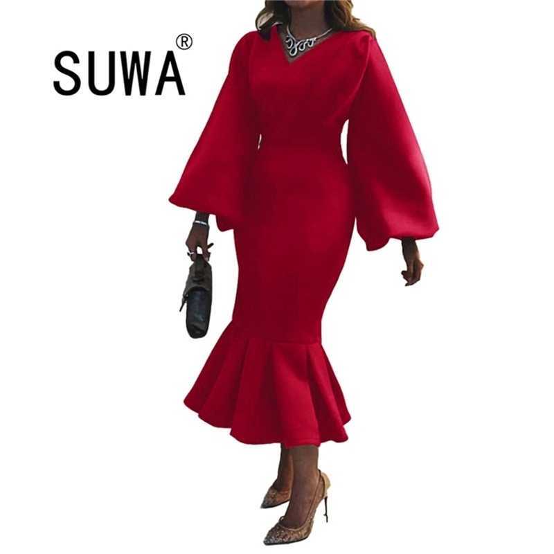 

All Red Black Classic Fashion Women Dresses Free Puff Sleeve Elegant Party And Wedding Ladies French Style 210525