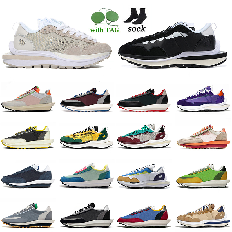 

Vaporwaffle Women Fashion LD Running Shoes Nylon Black White Clot Kiss Of Death Cool Grey Fragment Dark Iris Undercover Night Maroon Mens Waffle Trainer Sports, B13 dark iris 36-45
