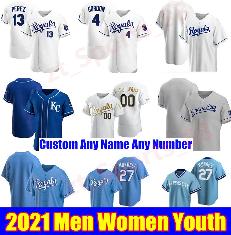 

2021 Kansas City Men Women youth kids Baseball Jerseys 16 Bo Jackson Whit Merrifield George Brett Bret Saberhagen Hosmer Royals Jersey, Blue;black