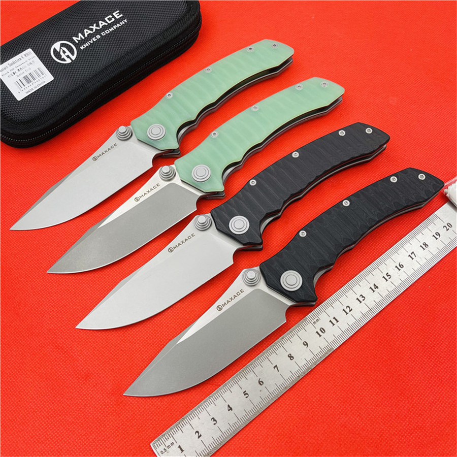 

MAXACE SANDSTORM-K folding knife K110 blade 420 steel G10 handle utility Outdoor camping hunting pocket kitchen fruit EDC tools