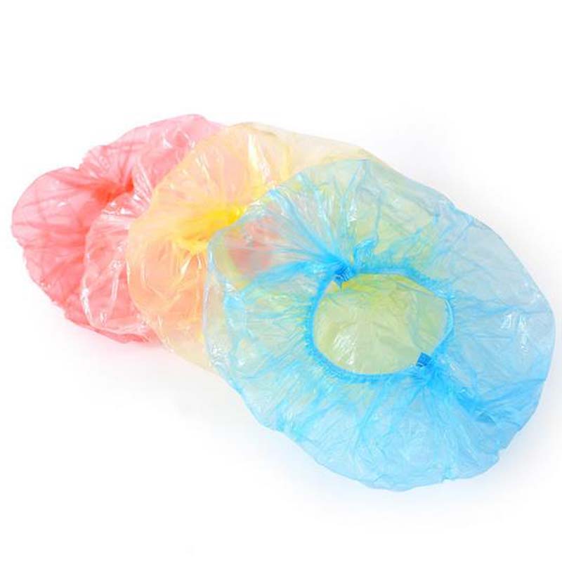 

100 pcs Home Shower Bathing Elastic Cap Disposable Clear Spa Hair Salon New ZHL5340