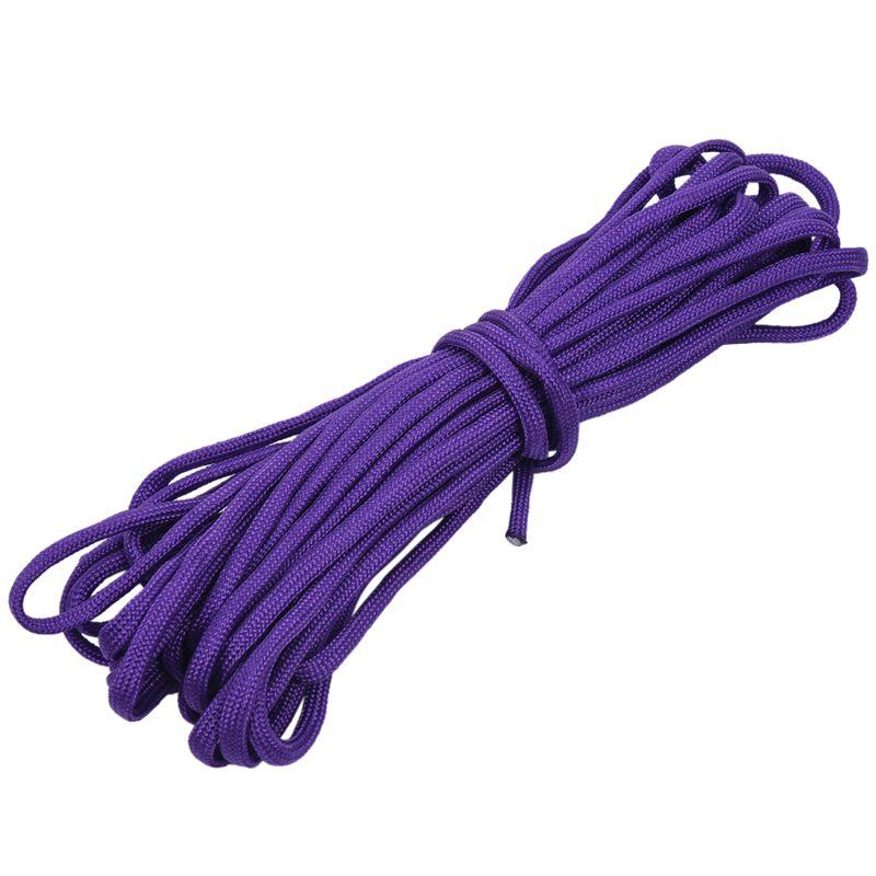 

Paracord 550 Parachute Rope 7 Core Strand For Climbing Camping Buckle Purple 50FT Outdoor Gadgets