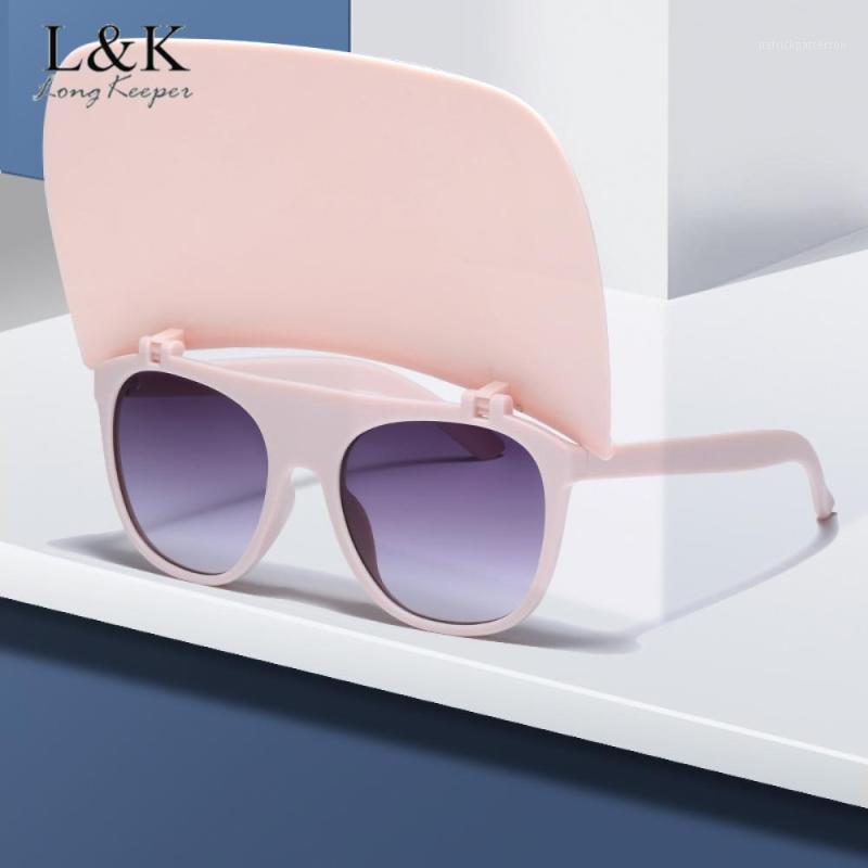 

Sunglasses Retro Oversized Square Flip Women Fashion Brand Designer Outdoor Shades Eyewear Men Flat Top Sun Glasses UV400