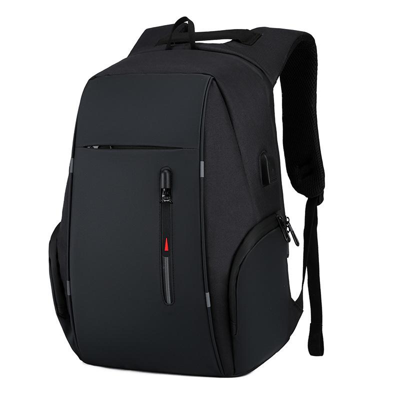 

Backpack Rucksacks Men USB Charging Waterproof Laptop Travel Oxford Women Pack Male Business Bag Computer Notebook Backpacks, Black