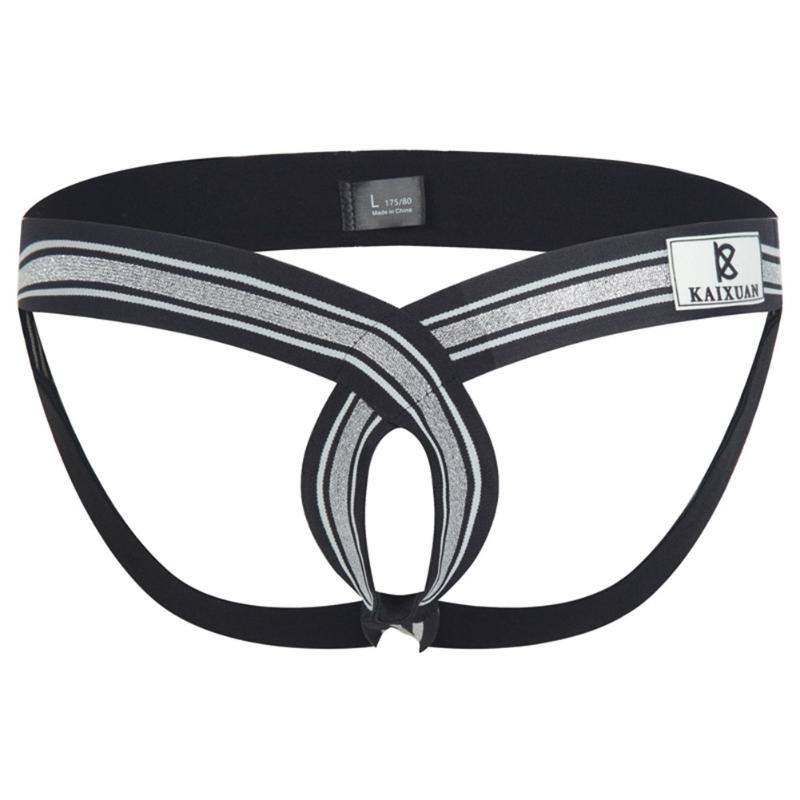 

Underpants Sexy Men' Underwear Hip Double Thong Panties Low Waist, Silver sd