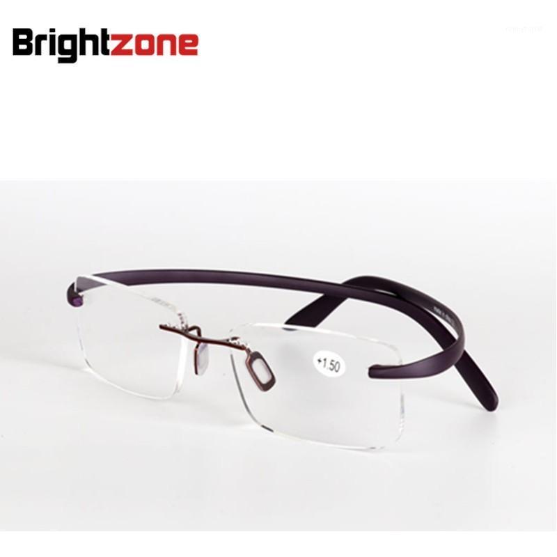 

Sunglasses Brightzone Diopter Presbyopic TR90 Rimless Frame Elderly High-Quality Upgraded Men Women Toughness Lightweight Reading Glasses