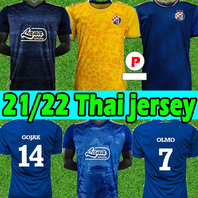 

2021 2022 GNK Dinamo Zagreb Home away Soccer Jerseys 21/22 Home Blue ORSIC PETKOVIC PERIC OLMO ADEMI GOJAK Men Football Shirts uniforms Thai, 20 21 home