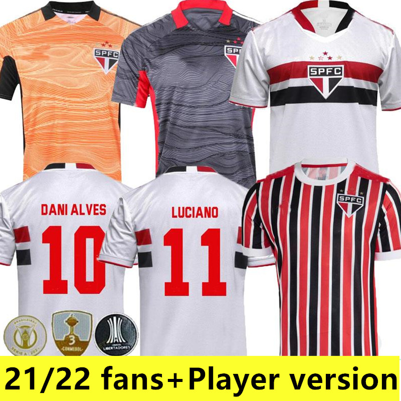 

Sao Paulo soccer jerseys PABLO IGOR GOMES DANI ALVES football jersey training shirts HERNANES LUAN LUCIANO uniforms camisa treino SPFC man kids kit 2021 2022, 21/22 home