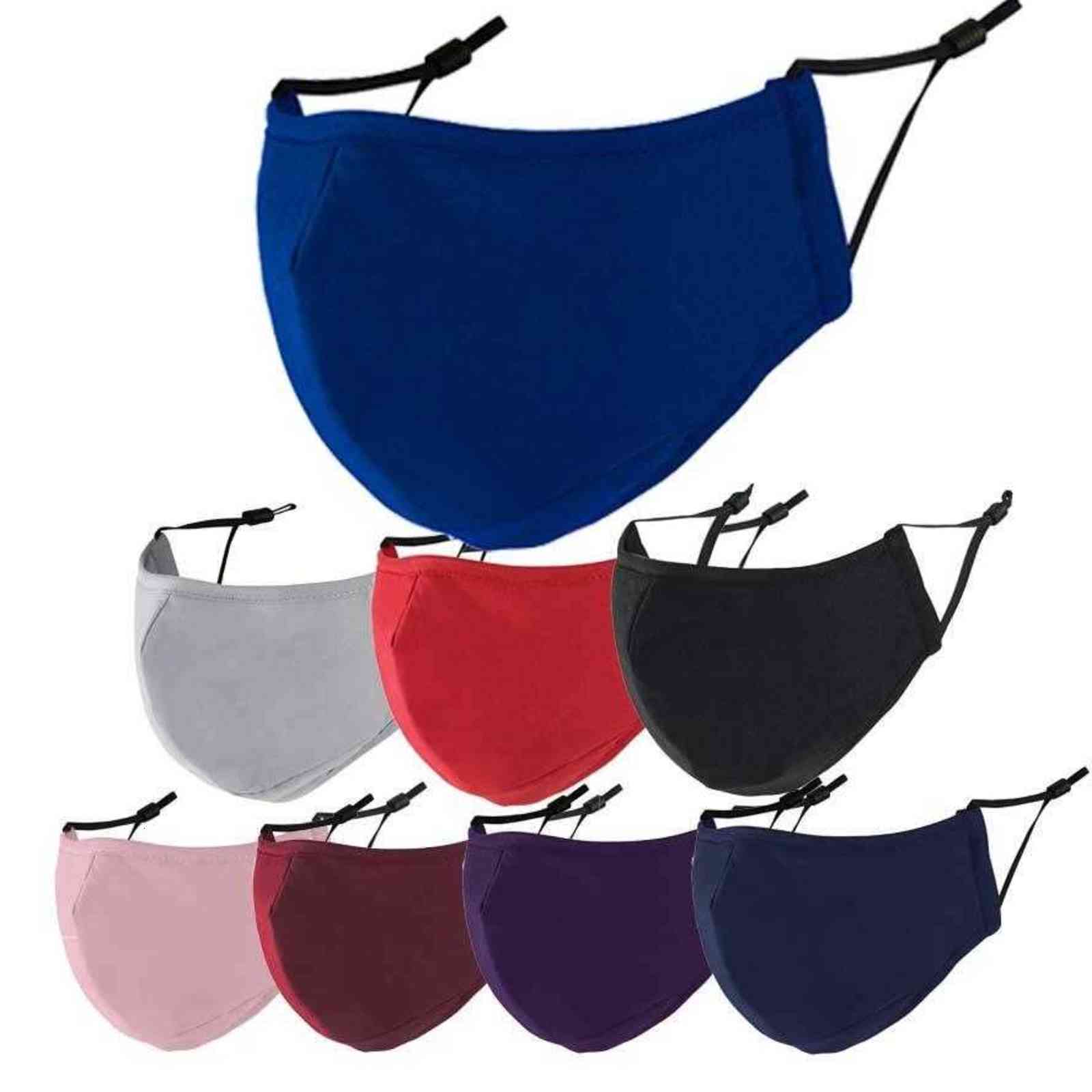 

face mask 3-layer cotton fashion digners masks breathable black washable anti-haze pm 2.5 facemask for men women audlts