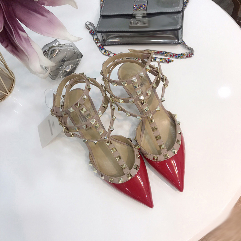 

2021 Good Quality Fashion Women Luxurys Designers Shoes Designer Sandals Womens Luxury High Heels Sandal Dress Shoess With Box Size 35-41 -H434, Red