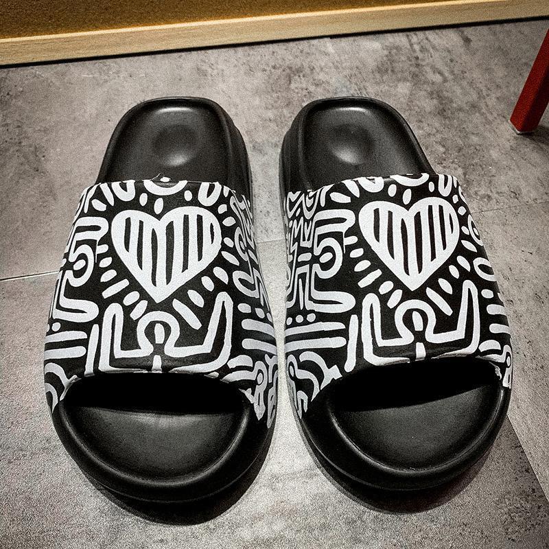 

Slide New Coconut Slippers Kan Ye Same Ins Cool Sandals, Black