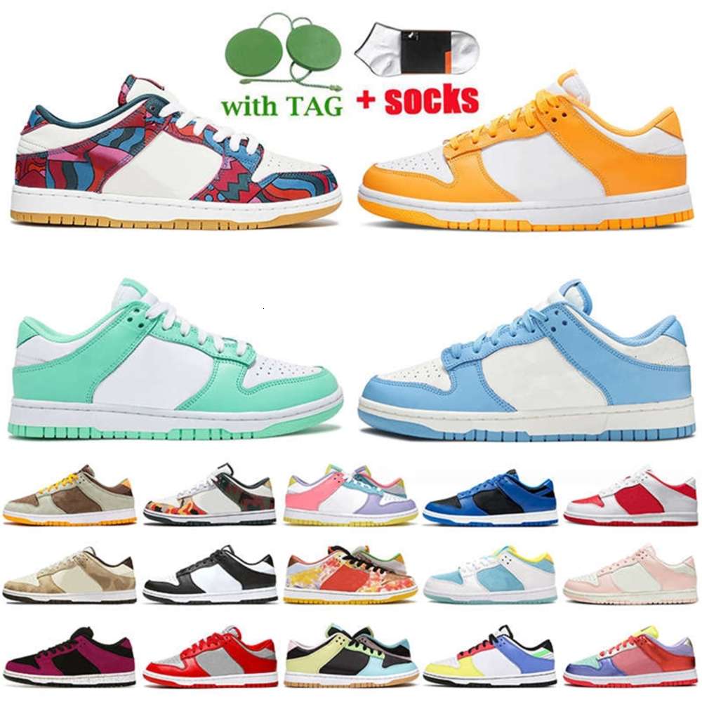 

SB Dunk Women Mens Dunks Skateboard Run Shoes Low Parra Abstract Art Laser Orange Green Glow University Blue Lime UNC Ice Black Whi AnitaMui, B42 parra abstract art 36-45