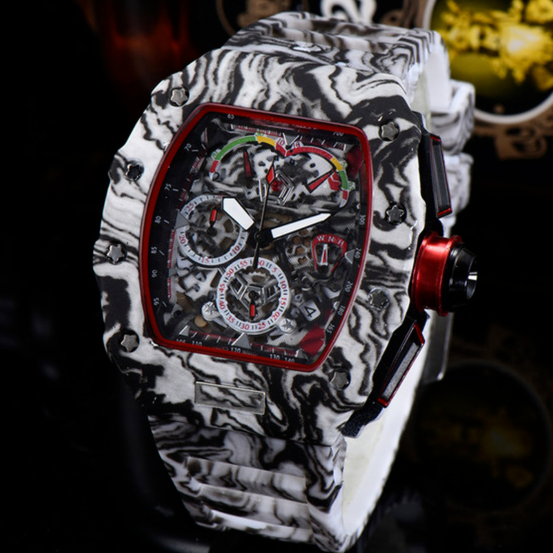 

1-5Mens montre de luxe watches silicone strap fashion designer watch sports quartz analog clock Relogio Masculino
