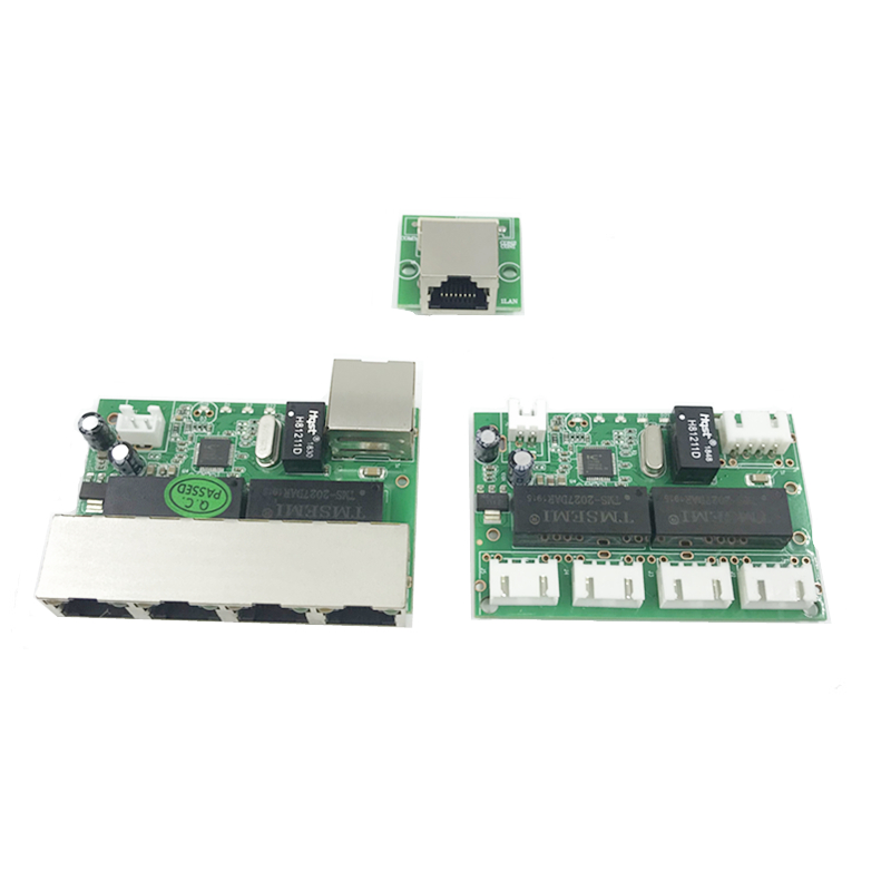 

mini module 4 PIN ethernet switch circuit board for ethernet switch module 10/100mbps 5 port PCBA board OEM Motherboard