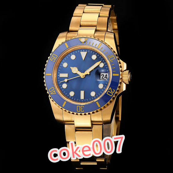 

Automatic Fashion Men's Watch Wristwatch BF Make 18k Yellow Gold Blue Ceramic Watch Box/Papers 116618LB, Champagne