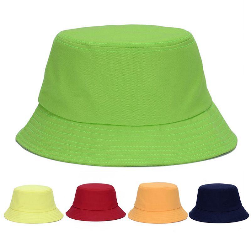 

Cloches Candy Color Women Men Cute Jelly Bucket Hat Sun Protection Wide Brim Hip Hop Harajuku Packable Portable Fisherman Cap, Red