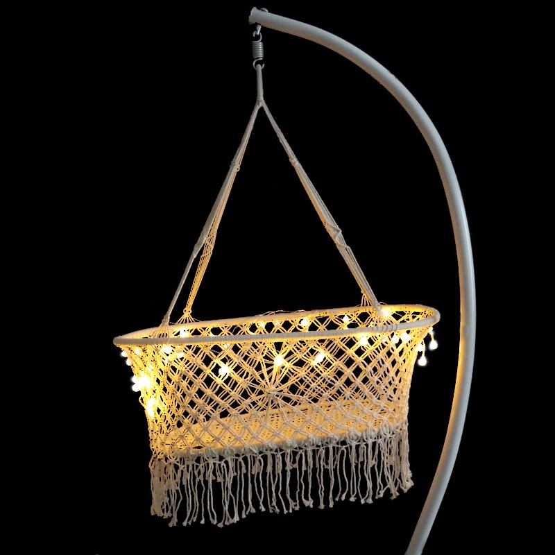 

Camp Furniture Baby Hammock Cradle Born Basket Swing-Bed Hanging White 0-6 Months Woven