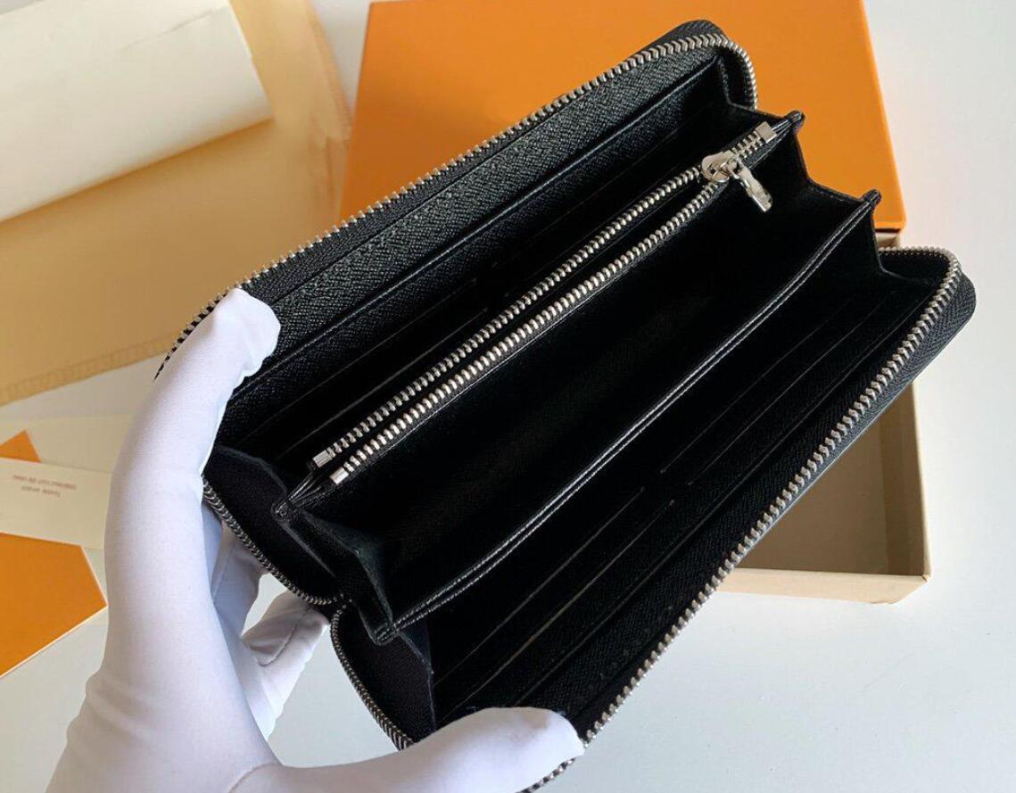 

Fashion Black empreinte women clutch lady ladies long wallet pu leather single zipper wallets classical corn purse card holder 60017, Black flower