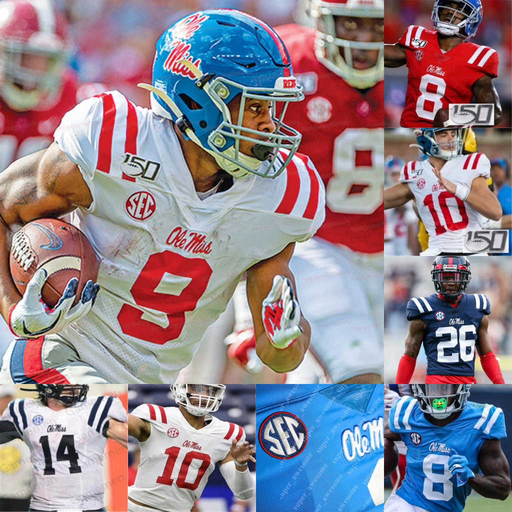 

Ole Miss Rebels Football Jersey Jonathan Mingo Snoop Conner Tylan Knight Casey Kelly Sam Williams Jacquez Jones Jaylon Jones Jay Stanley, Navy