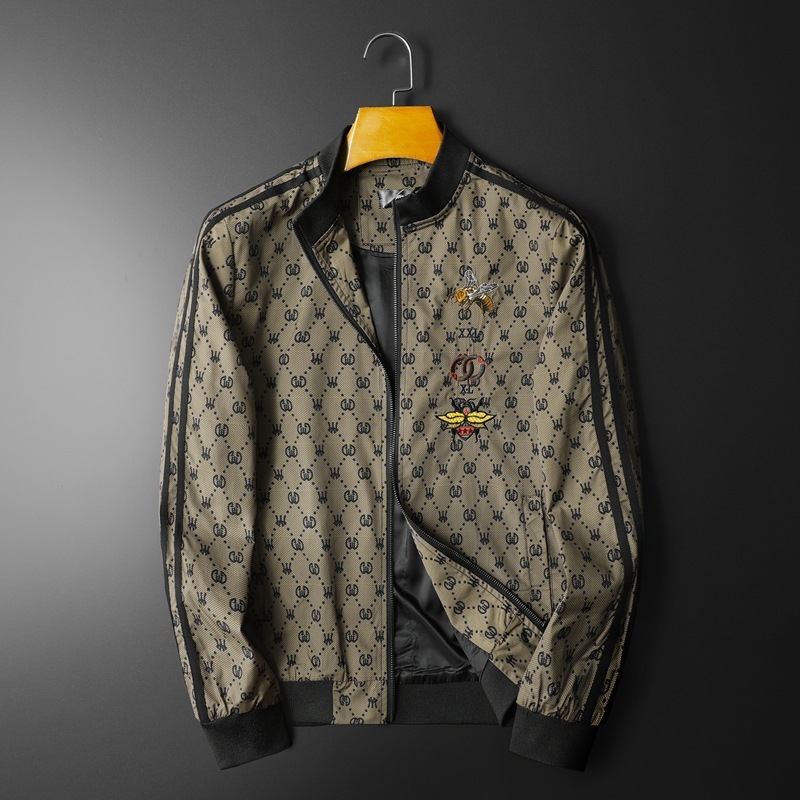 

fashion jacket style men's korean slim autumn clothes in 2021, Black;brown