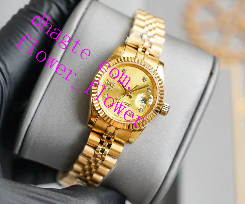 

Beautiful 28mm fashion rose gold Ladies dress watch mechanical automatic women's watches Stainless steel strap bracelet Wristwatch box Casual bags, This is the link.no watch