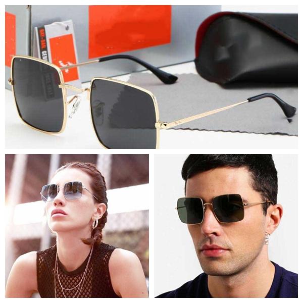 

Brand Polarized Designer Sunglasses Mens Women square Luxury Pilot Sunglass UV400 Eyewear Metal Frame Polaroid Lens Sun Glasses