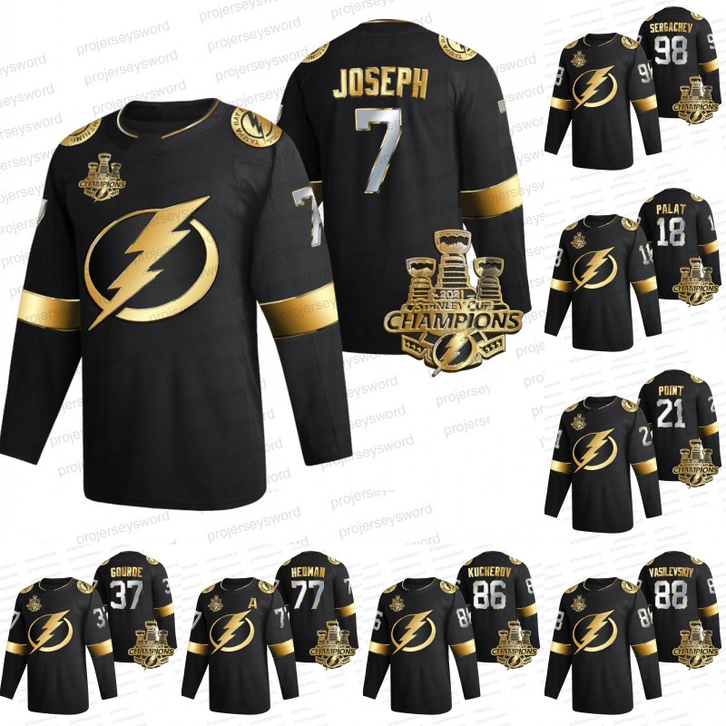 

2021 Stanley Cup Champions Mathieu Joseph Jersey Tampa Bay Lightning Ondrej Palat Brayden Point Yanni Gourde Victor Hedman Nikita Kucherov Andrei Vasilevskiy, Blank