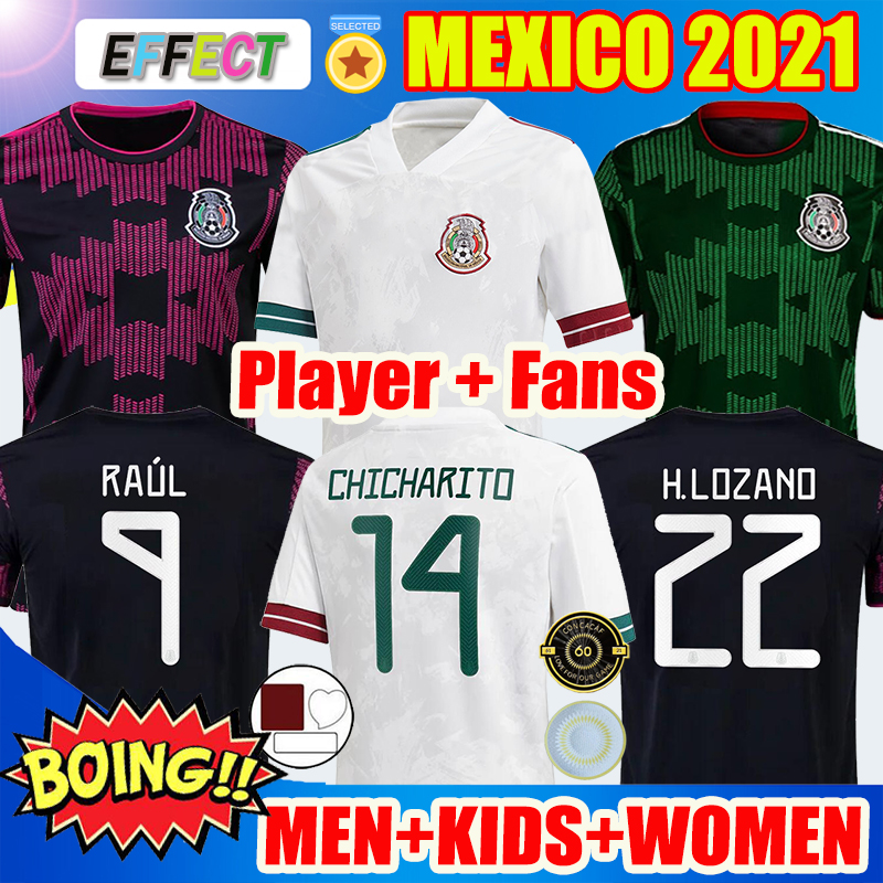 

Player Version Fans 2021 2122 Mexico Soccer Jersey green National Copa America 20 21 22 CHICHARITO LOZANO GUARDADO CARLOS VELA RAUL Men Kids Women Football Shirts, Player 21 22 mexico green