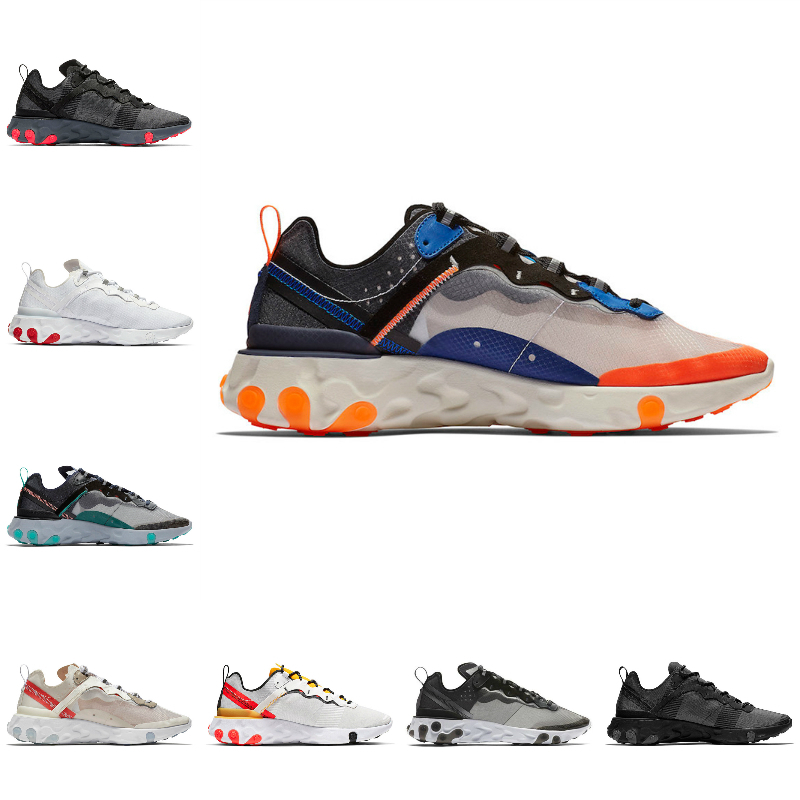 

Sell New React Element 87 55 Running Shoes Mens SAIL Hyper Pink Bred Medium Olive Solar Red ROYAL TINT Womens Breathable Sports Sneaker D85, 999