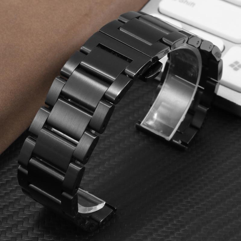 

Watch Bands 20mm 22mm 24mm Stainless Steel Watchband For C-ASIO PRG-600YB PRW-6600 EQB-501 EFR-303L Wach Chain Silver Black