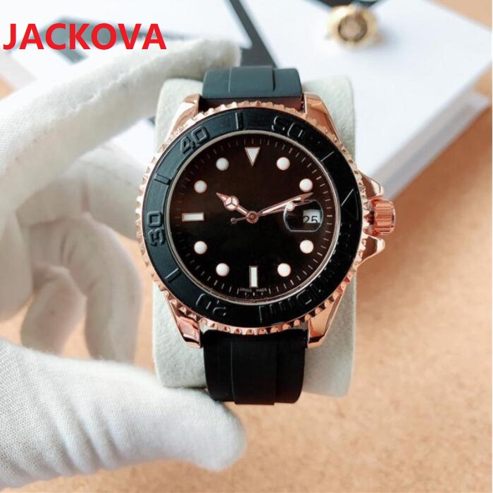 

center clock calendar reloje Mens Watches Classic Designer Men Quartz Movement Sport Wristwatch Gift Clocks Comfortable Rubber Strap set auger sports watch, As pic