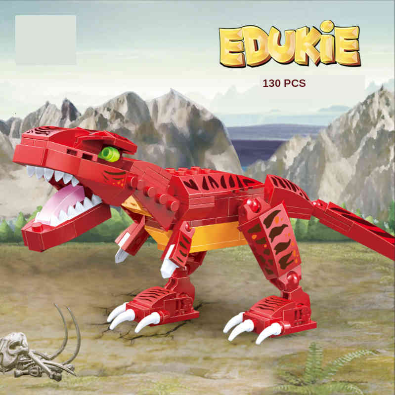 

Blocks Tyrannosaurus assembled deformation dinosaur model children's small particle building block toys for boys gift Q1215