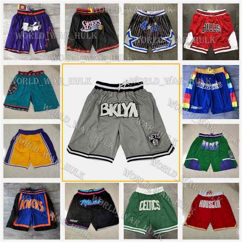 

Brooklyn Net Sacramento King Just Seattle SuperSonics Charlotte Hornets University of Michigan Basketball Shorts DON, Black;red