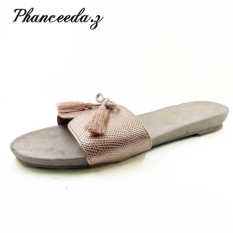 

Slippers 2021 Summer Style Shoes Women Sandals Fashion Gold Flats Top Quality Solid Sexy Size 5-8 Flip Flops, Black