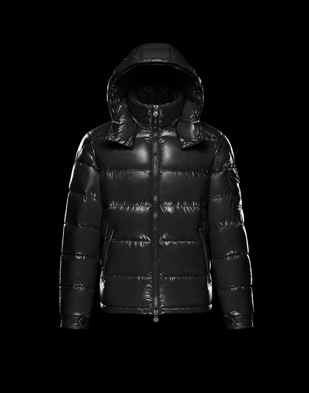 

21 down jacket men's outdoor warm down jacket winter down jacket filled hooded heavy coat letter Black Parka