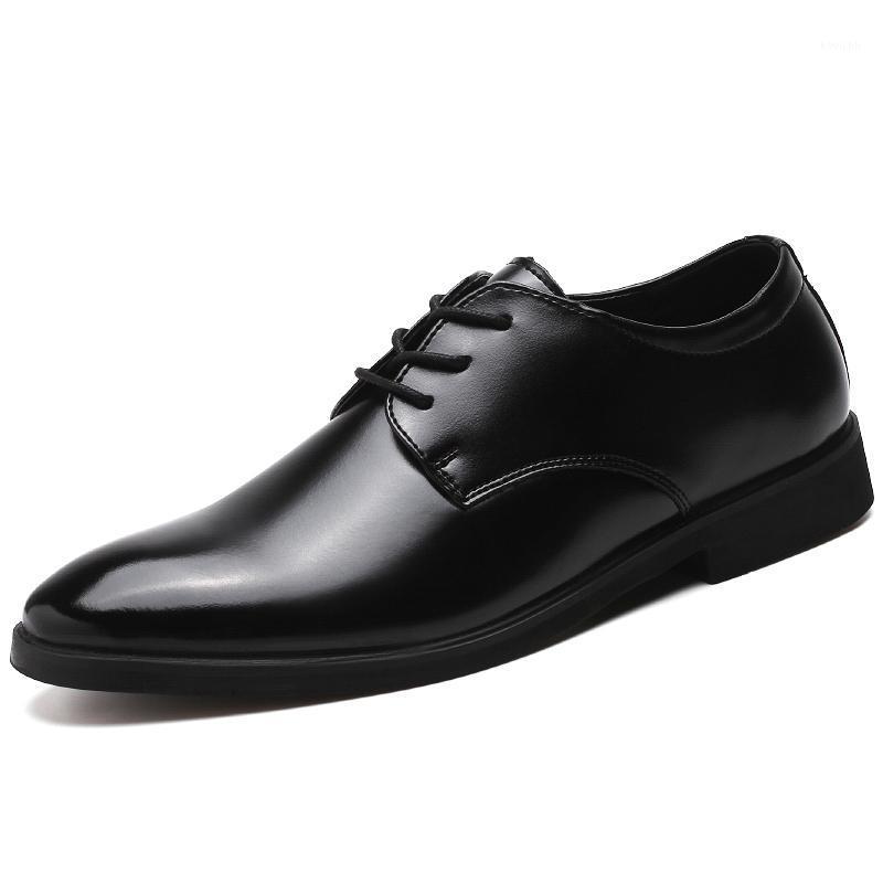 

Fashion Formal Oxford Shoes Business Men Dress Black Leather Office For Man Wedding