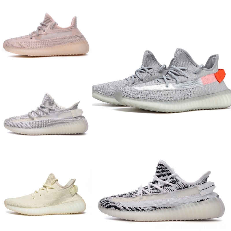 KanyeWest True The Black Static Reflective boost 350 black GID 350 In Form Dark Mens Running Shoes Glow CREAM men Sport Designer Sneakers-image-699329744