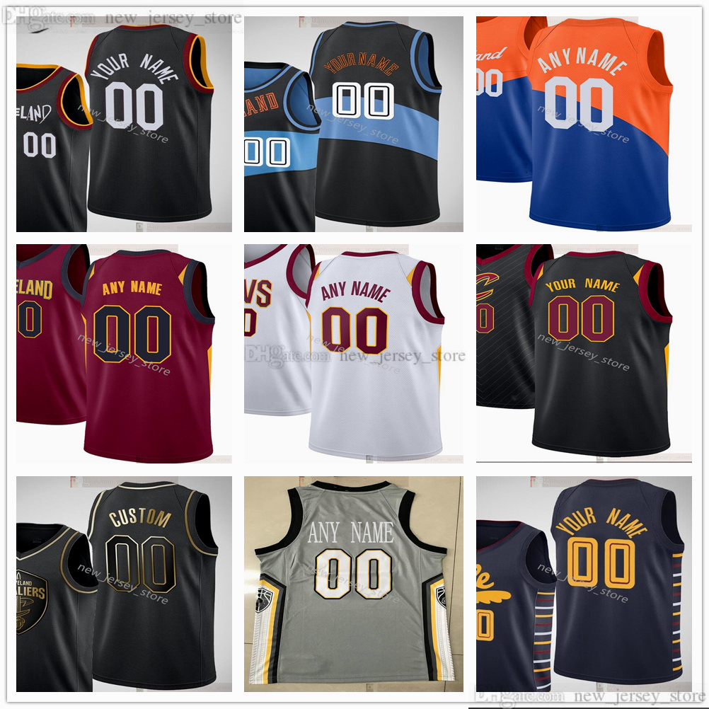 

Custom Printed 2021 Jerseys Black Retro Blue Red White Gray Gold City Jersey. Message number and name on the order