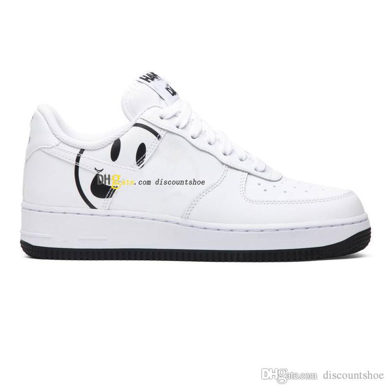 

Low Force 1 Have a Day White Smiling face shoes Basketball shoe SB Sneakers Sports BQ9044 100 men Women Jumpman Running (Exempt postag, Cj1631 100