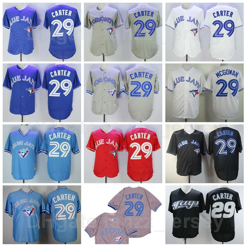 

Vintage Baseball 29 Joe Carter Retro Jersey Pullover White Grey Blue Red Black Team Stitched Cooperstown Cool Base Flexbase High Quality 1992 1993 2008 Retire