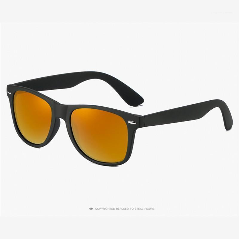 Lunettes de soleil polarisées de mode Hommes Femmes de conduite Points de revêtement Noir Cadre Lunettes Sun Lunettes Sun Verres Rayes
