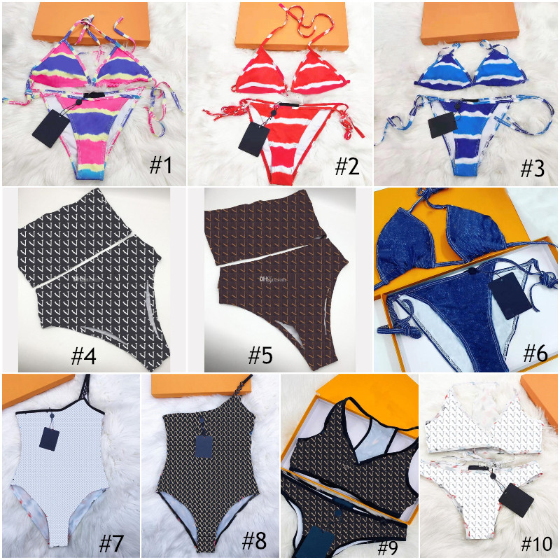 

Selling 16 styles Swimsuit Brown Bikini Set Women Fashion Swimwear IN Stock Bandage Sexy Bathing Suits With pad tags