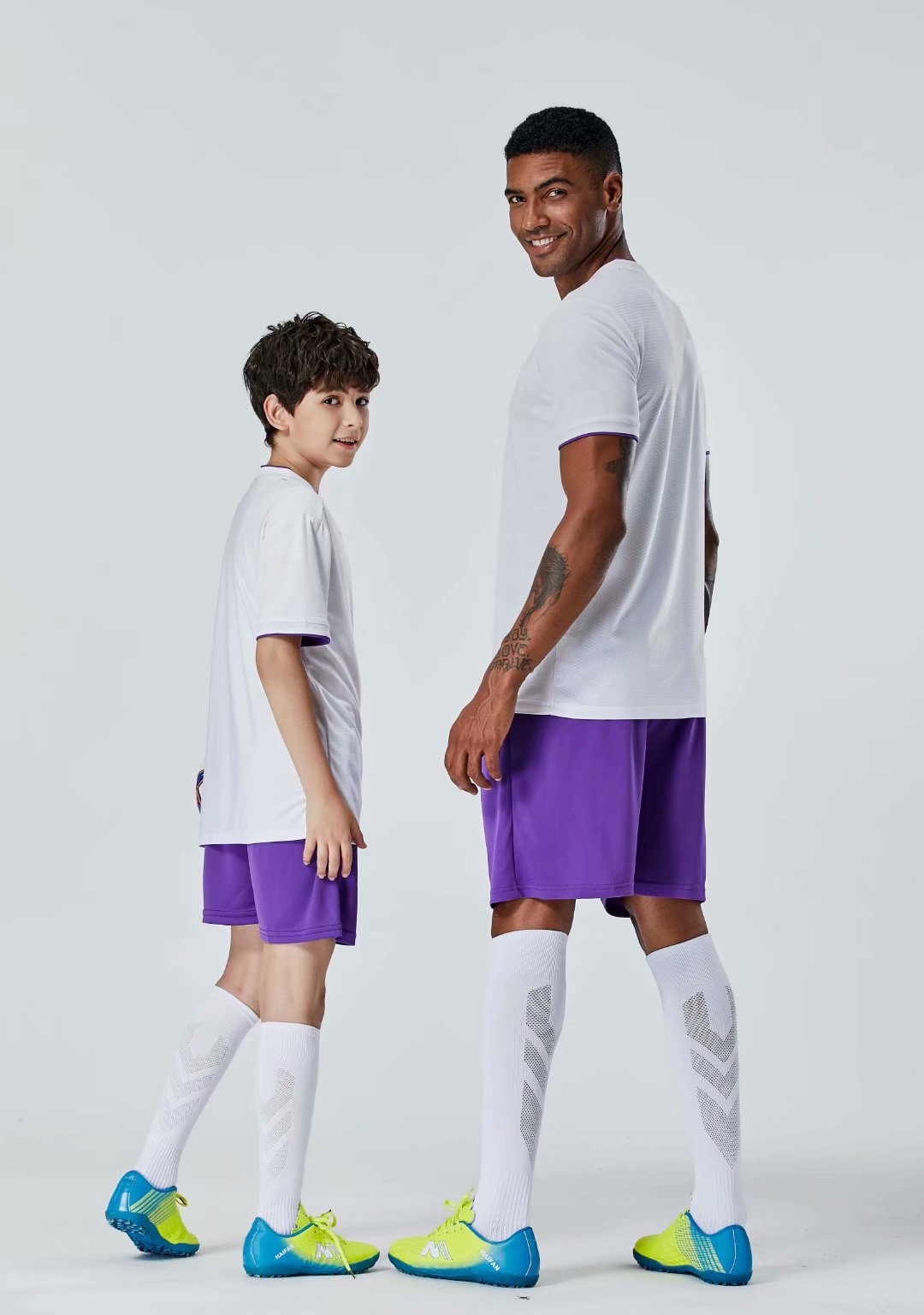 

#065 Football uniform men+kids soccer Jersey printing team custom track and field sports short-sleeved shirt, Black;yellow