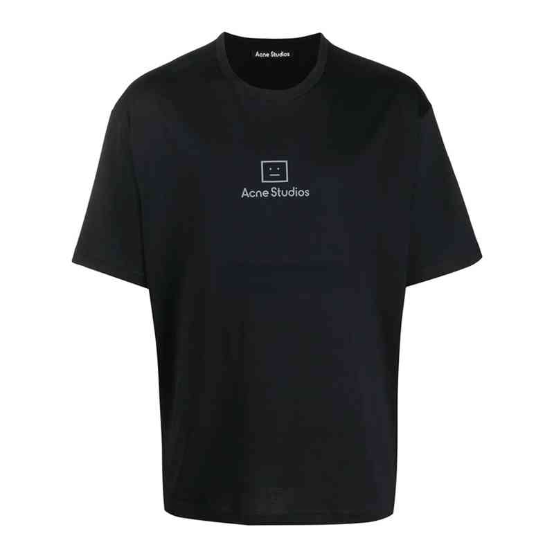 

2022 Fashion Acne Studios Face Motif Mens T-shirt Leisure Cotton F0av, 0301872-green