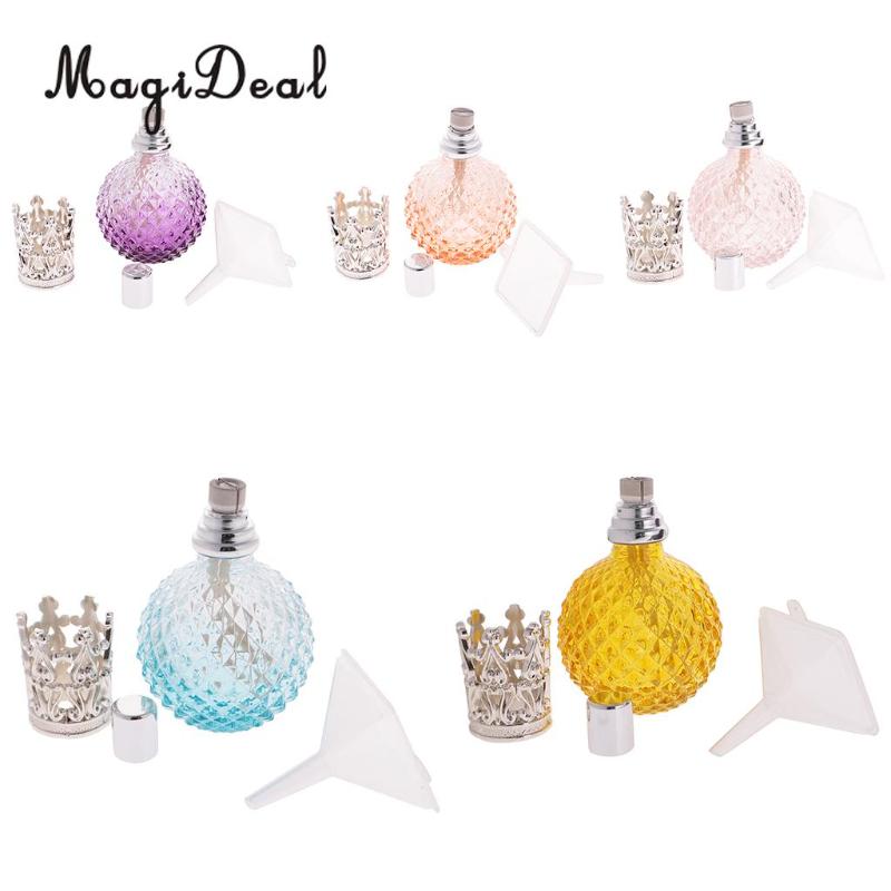 

MagiDeal 100ml Vintage Crystal Spray Perfume Bottle Atomizer Refillable Glass Bulb Sprayer Fragrance Lady Gift Storage Bottles & Jars