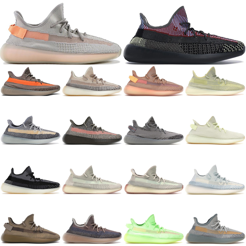 

hot wholesale men women running shoes 350 v2 Reflective Earth Glow Israfil Linen Marsh Natural Zebra Cream Cinder Bred Beluga Clay Static trainers sneakers, Mono mist