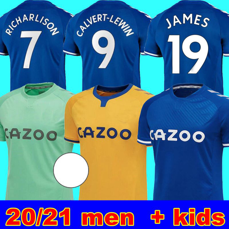 

20 21 Soccer Jerseys JAMES ALLAN DOUCOURE Football Shirt goalkeeper 2021 KEAN RICHARLISON goalie SIGURDSSON DIGNE Men Kids Kit uniforms, Black;yellow